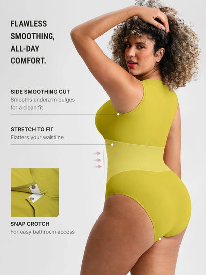 🏆LUCKYSONG®  Scoop Neck Buttery Seamless Everyday Bodysuit🪻
