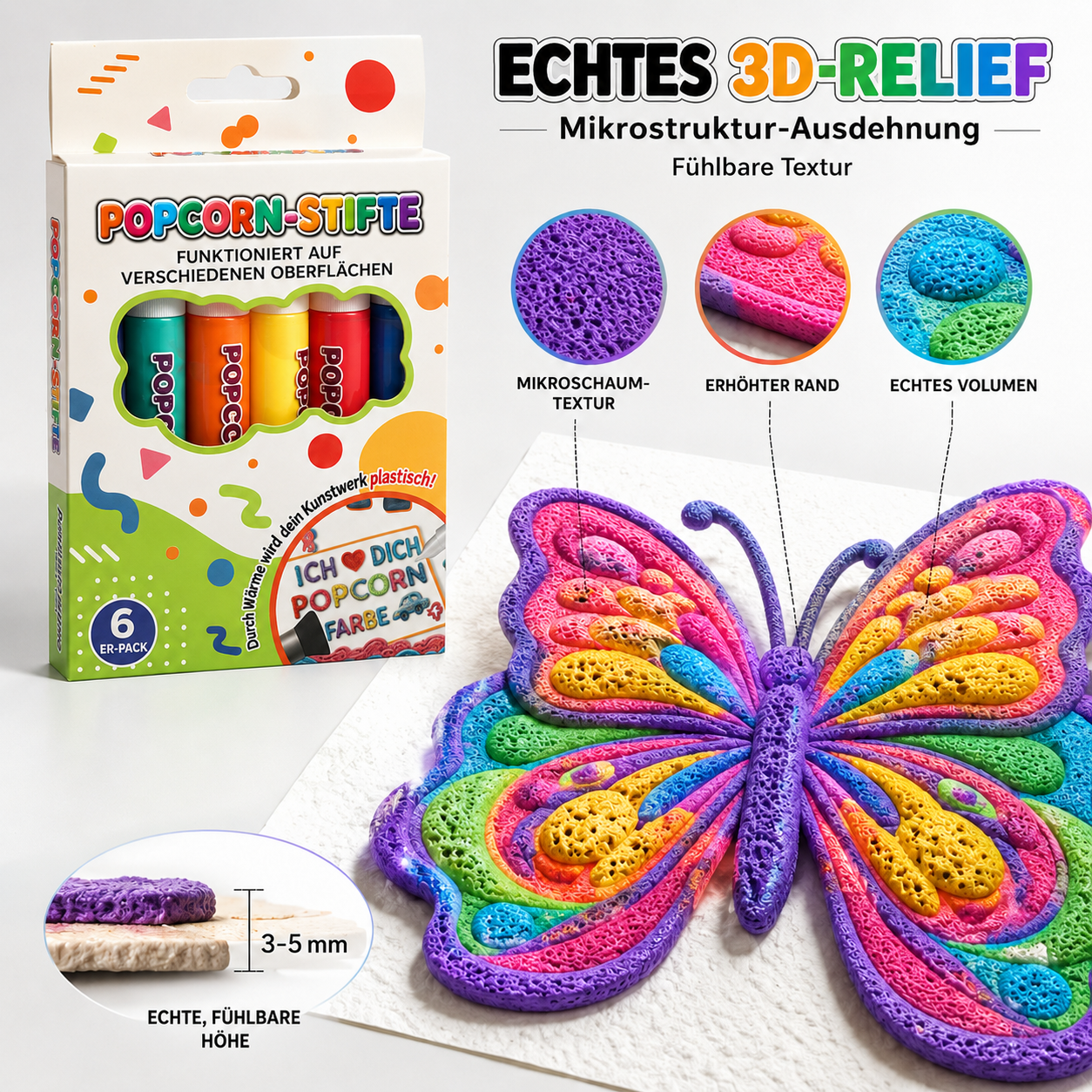 🔥 Heute 50% sparen | IEY®🎨 3D-Relief-Kunststift – Erwecke deine Zeichnungen zum Leben! 🪄