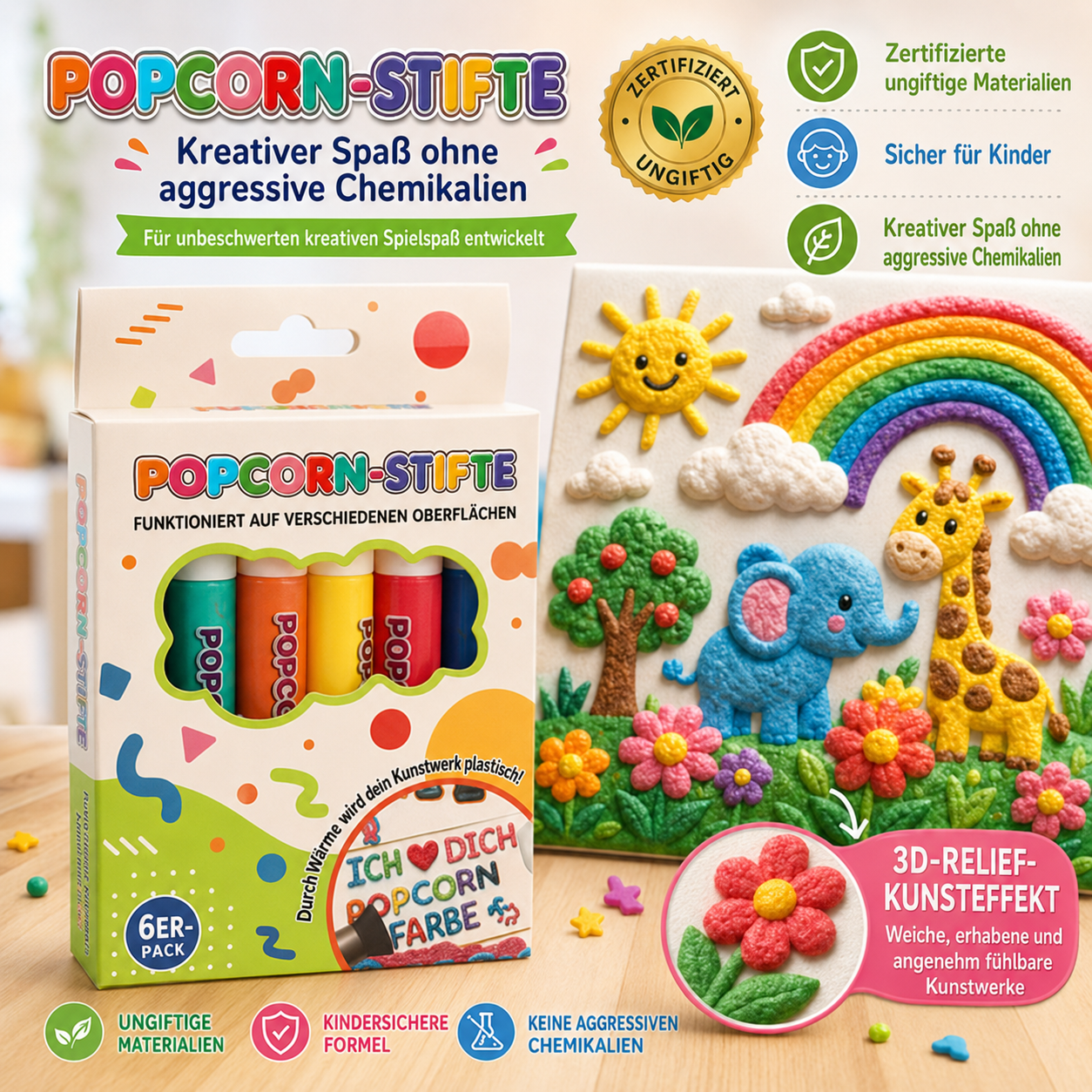 🔥 Heute 50% sparen | IEY®🎨 3D-Relief-Kunststift – Erwecke deine Zeichnungen zum Leben! 🪄