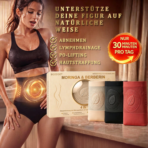 👩🏼‍⚕️ Offizieller Markenshop | BQODQO® 2026 Moringa & Berberin 4-in-1 Mikro-Partikel Form- und Fettverbrennungs-Shorts 👨‍👩‍👧‍👦