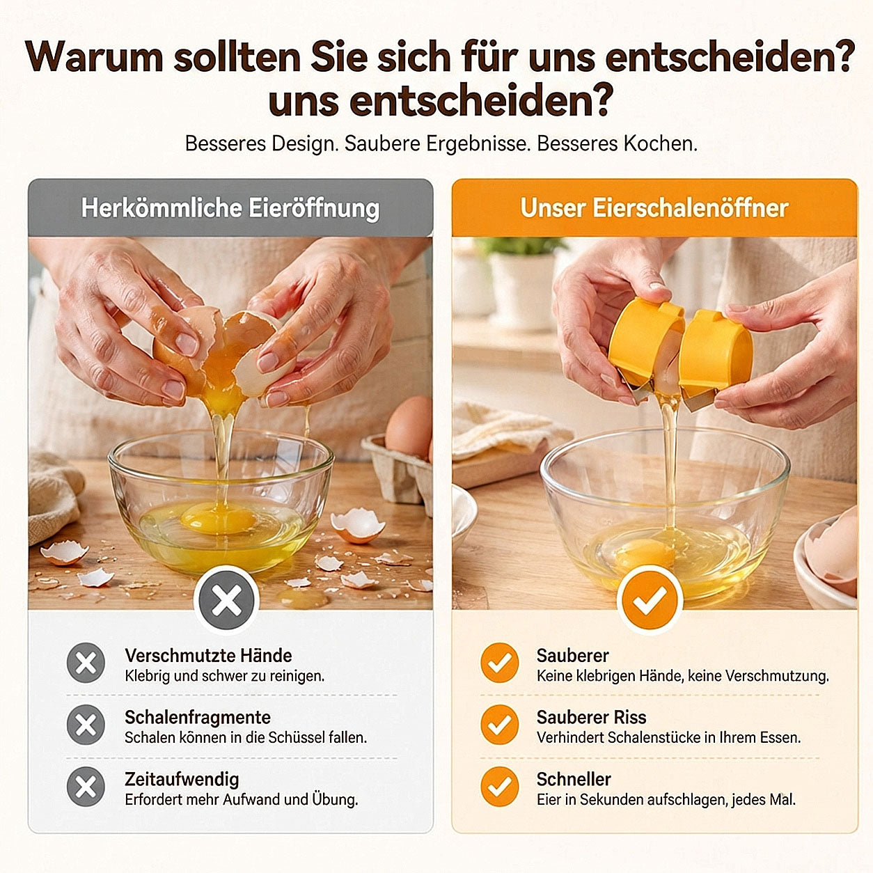 Offizieller Shop | 🛒Billhol® 2-in-1 Eieröffner & Eierschäler – Eier in Sekundenschnelle öffnen & schälen 🥚