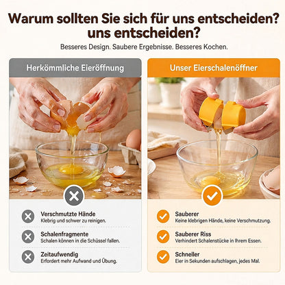 Offizieller Shop | 🛒Billhol® 2-in-1 Eieröffner & Eierschäler – Eier in Sekundenschnelle öffnen & schälen 🥚