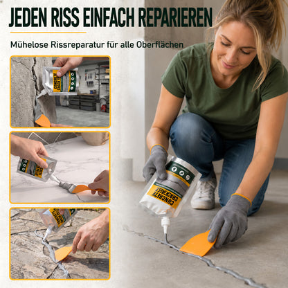 🔥 50 % RABATT | SVOZK® Wasserfester Beton-Rissfüller & Dichtstoff – für Risse, Fugen, Innen & Außen 🛠️