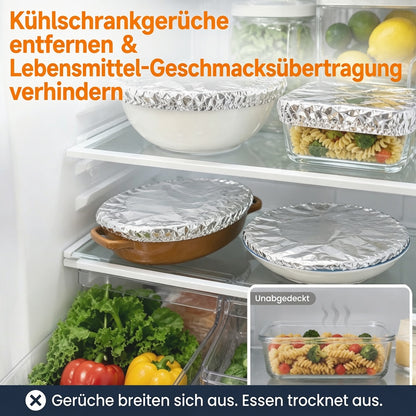 SVOZK® 🍽️ Wiederverwendbare elastische Abdeckungen für Schüsseln, Teller & Platten – halten Reste frisch und sorgen für Ordnung im Kühlschrank ❄️