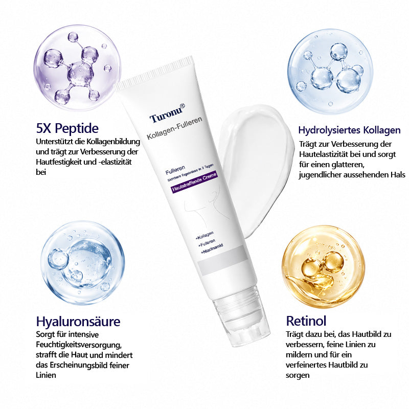 🛡️DE Offizieller Marken-Shop | Turonu® Faltenreduzierende & straffende Roller-Creme 🧴 Glattere Haut in nur 3 Tagen