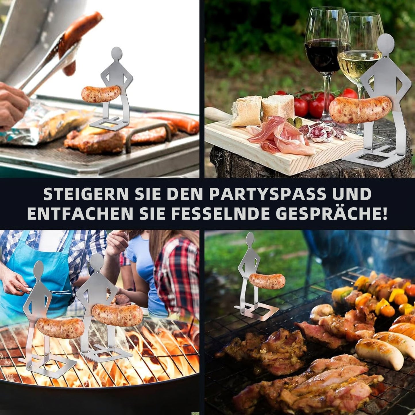 🔥 Heißer Verkauf – 50 % Rabatt - 🍖 Lustiger Wursthalter – Perfektes Grillen, jedes Mal! 🍻
