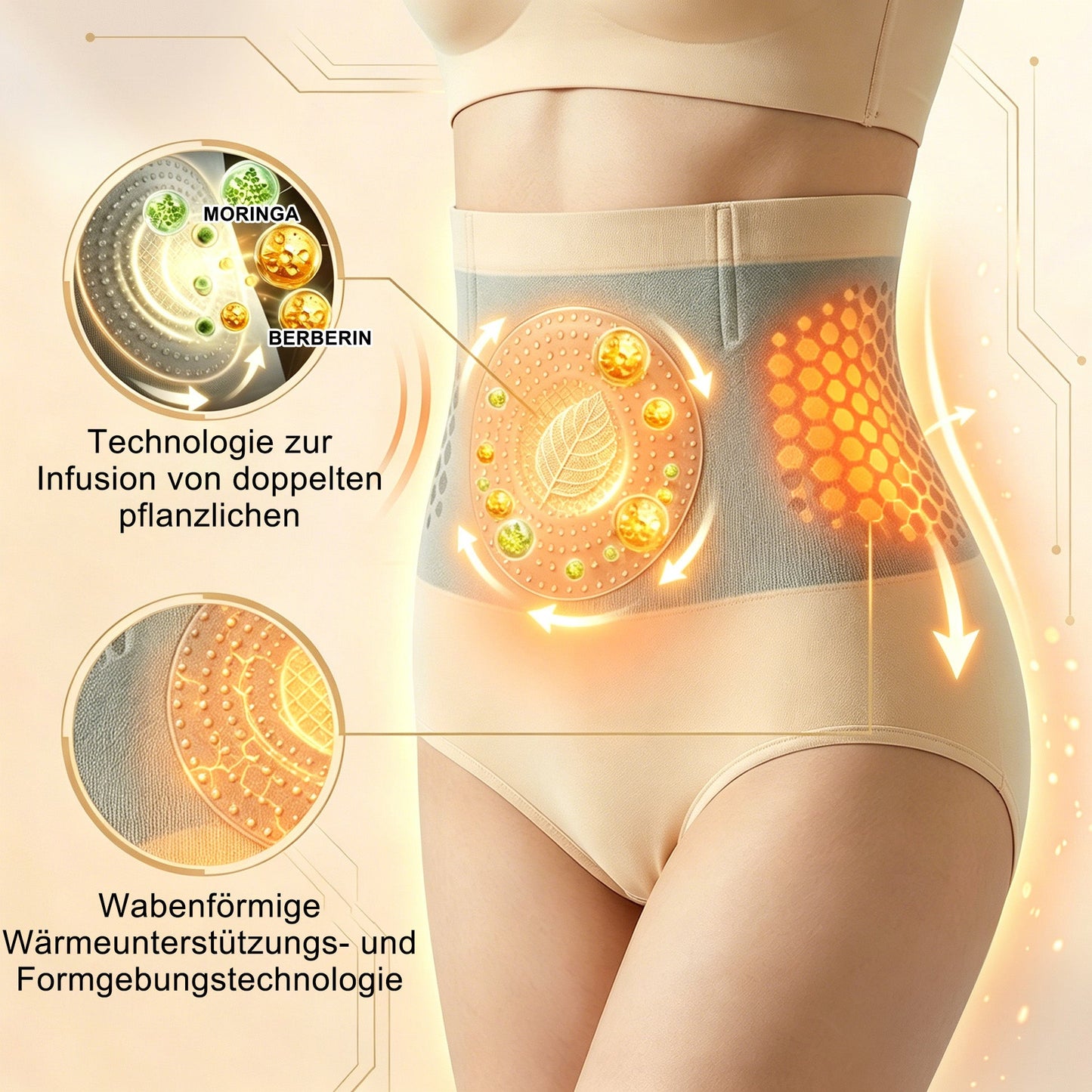 👩🏼‍⚕️ Offizieller Markenshop | BQODQO® 2026 Moringa & Berberin 4-in-1 Mikro-Partikel Form- und Fettverbrennungs-Shorts 👨‍👩‍👧‍👦