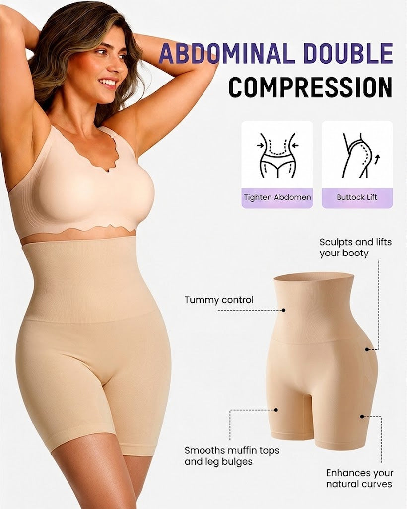 🔥50% off on the last day丨Sfrcord®  Shapewear for Women - High-Waisted Shapewear Tummy Control Shorts
