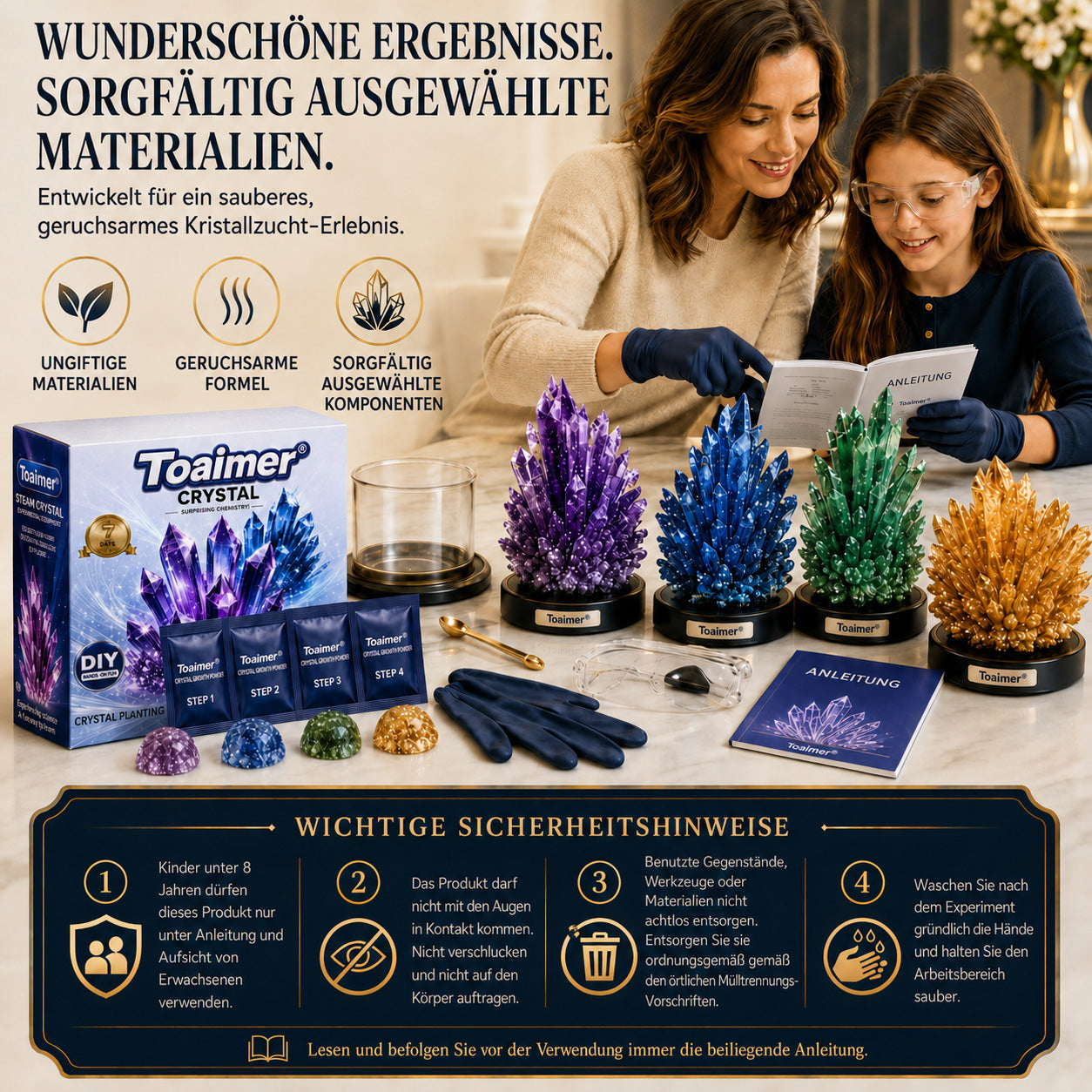 💥 Heute 50 % sparen | 💎Toaimer® CrystalGenesis — Züchte deinen eigenen Kristall und verwandle ihn in edlen Schmuck 💎