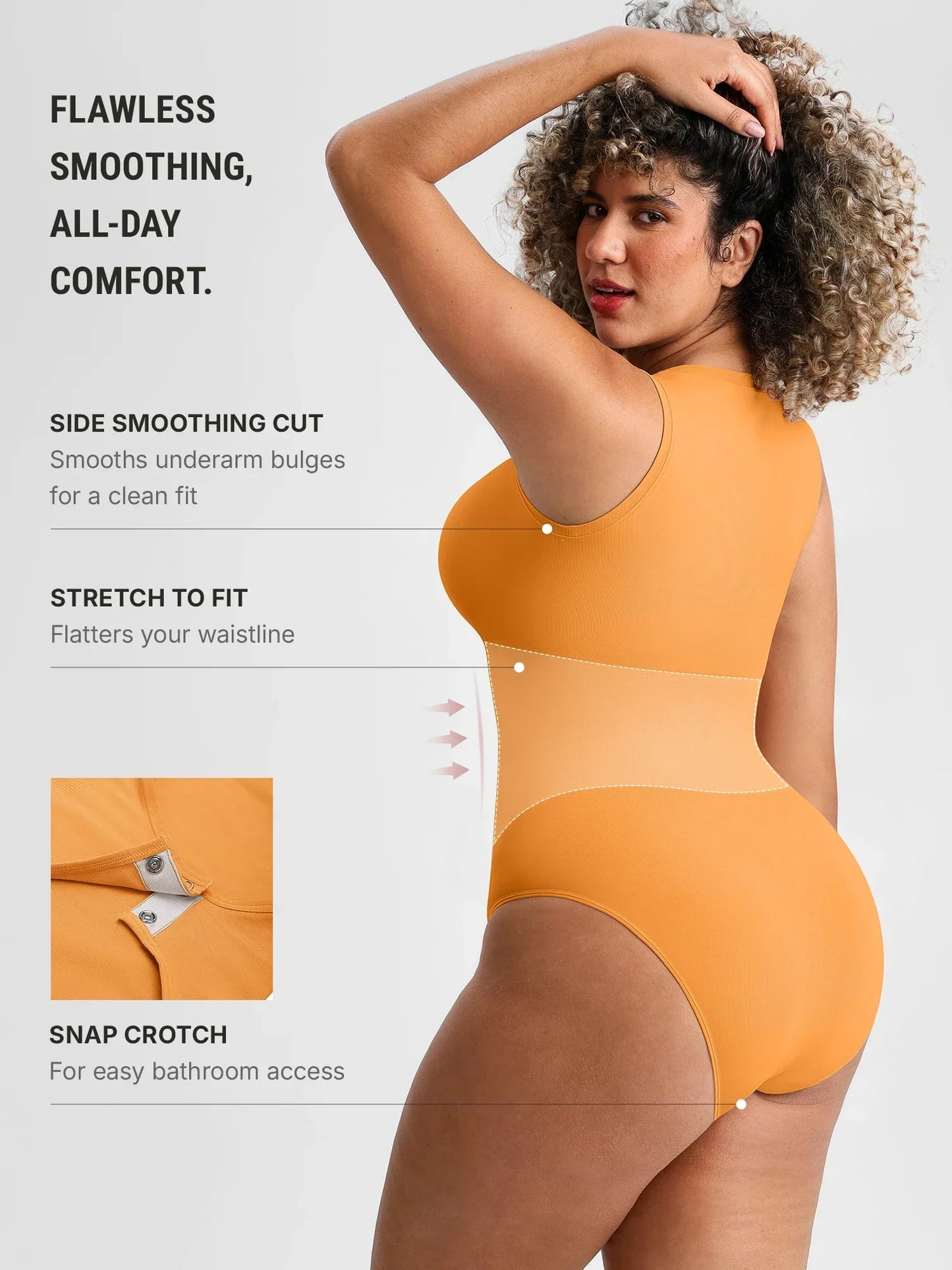 🏆LUCKYSONG®  Scoop Neck Buttery Seamless Everyday Bodysuit🪻