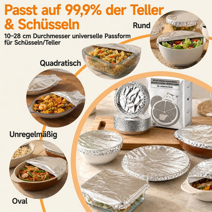SVOZK® 🍽️ Wiederverwendbare elastische Abdeckungen für Schüsseln, Teller & Platten – halten Reste frisch und sorgen für Ordnung im Kühlschrank ❄️