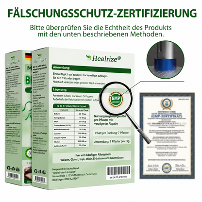 🇩🇪 Healrize® 🚀✨10-in-1 Nano-Mikronadel-Pflaster Moringa · Berberin · NAD+ | 1× täglich