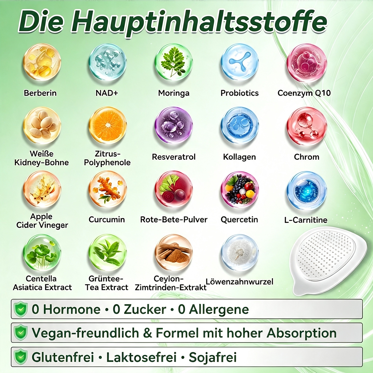 🇩🇪 Healrize® 🚀✨10-in-1 Nano-Mikronadel-Pflaster Moringa · Berberin · NAD+ | 1× täglich