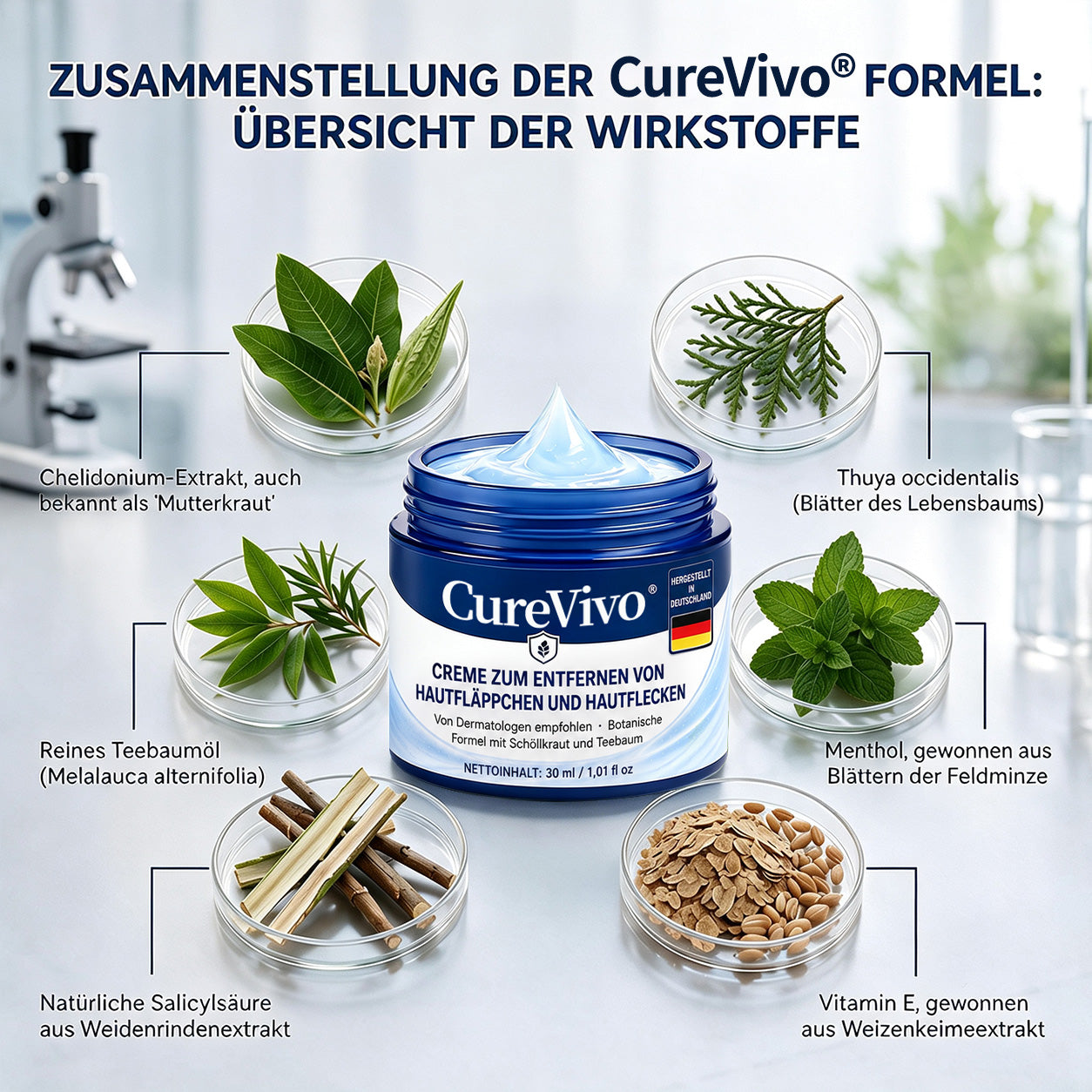 🛡️🛡️CureVivo® 7-Tage Hautanhängsel- & Flecken-Entfernungscreme (schmerzfreie Formel – ohne Narben)