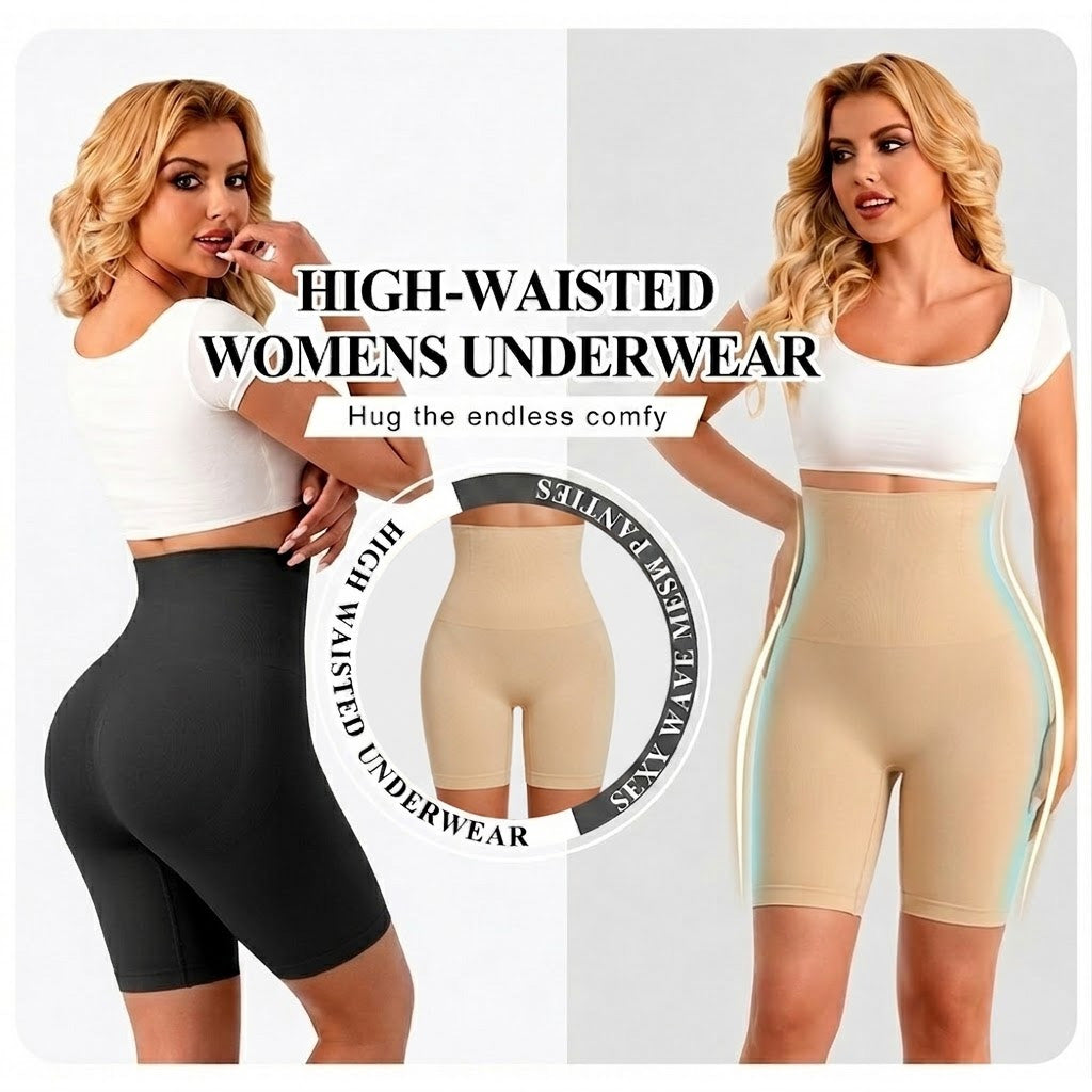 🔥50% off on the last day丨Sfrcord®  Shapewear for Women - High-Waisted Shapewear Tummy Control Shorts