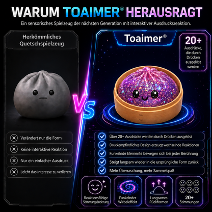 🚨 NUR HEUTE: 50 % SPAREN! | Toaimer® Magic Face-Changing Dumpling Squishy 🥟