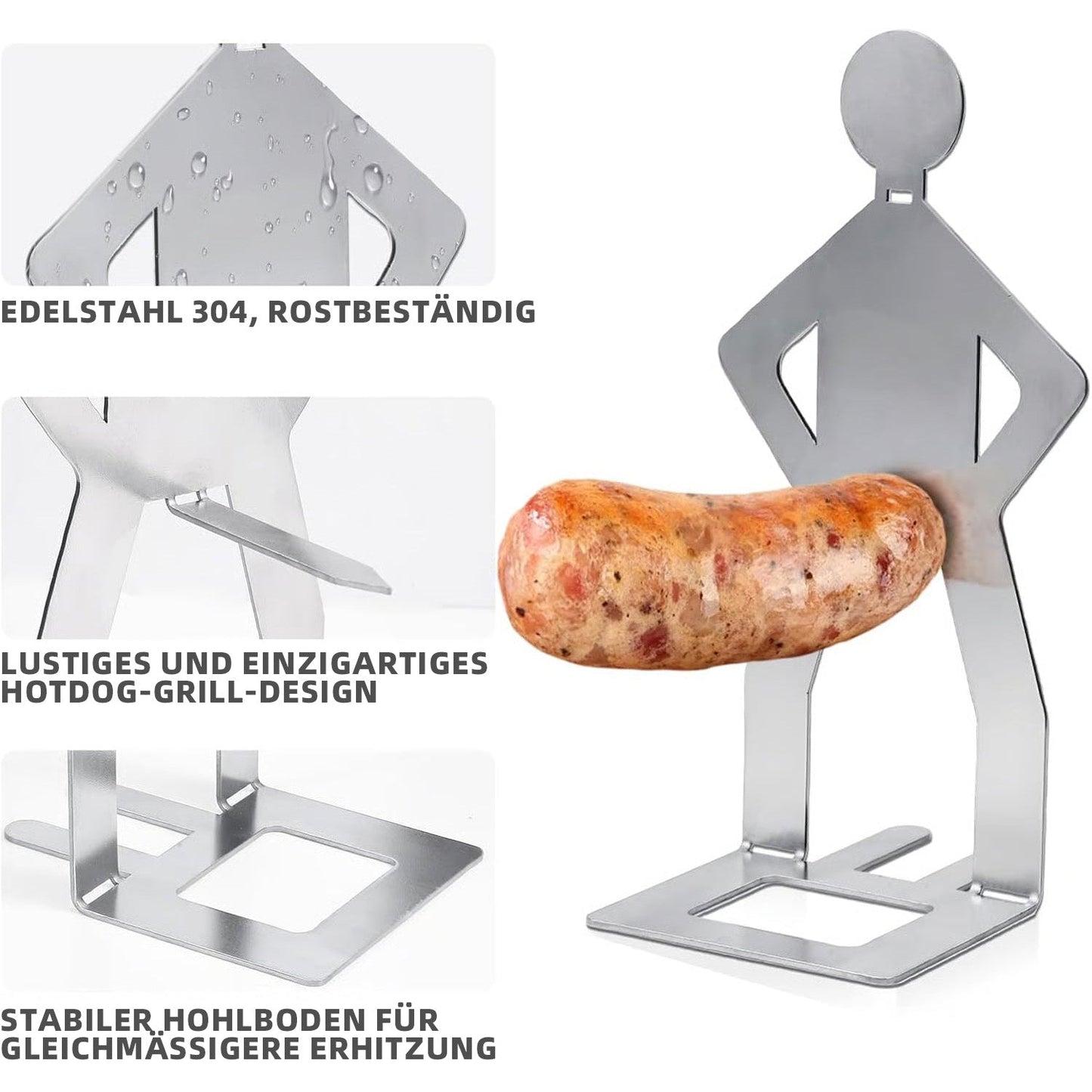 🔥 Heißer Verkauf – 50 % Rabatt - 🍖 Lustiger Wursthalter – Perfektes Grillen, jedes Mal! 🍻
