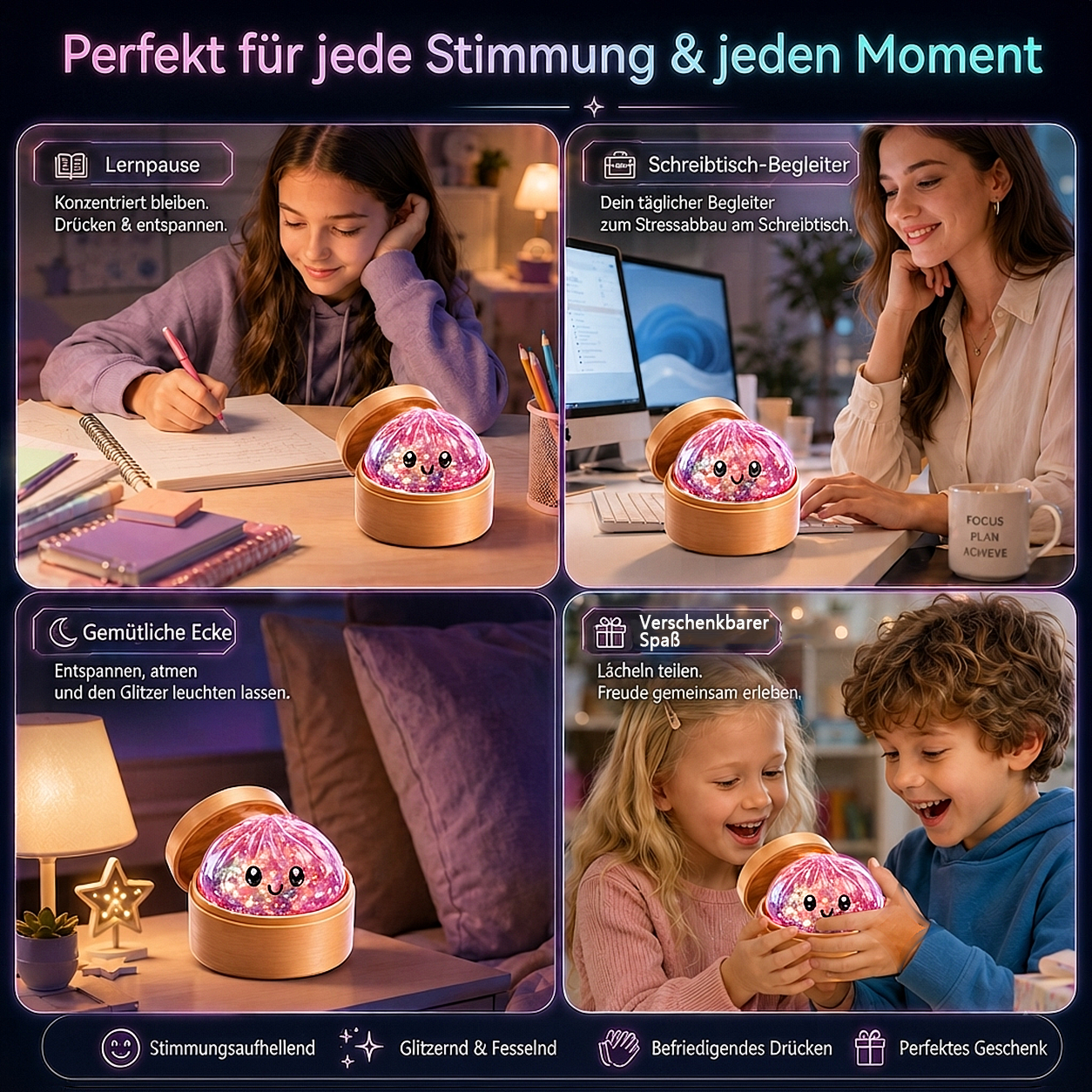🚨 NUR HEUTE: 50 % SPAREN! | Toaimer® Magic Face-Changing Dumpling Squishy 🥟