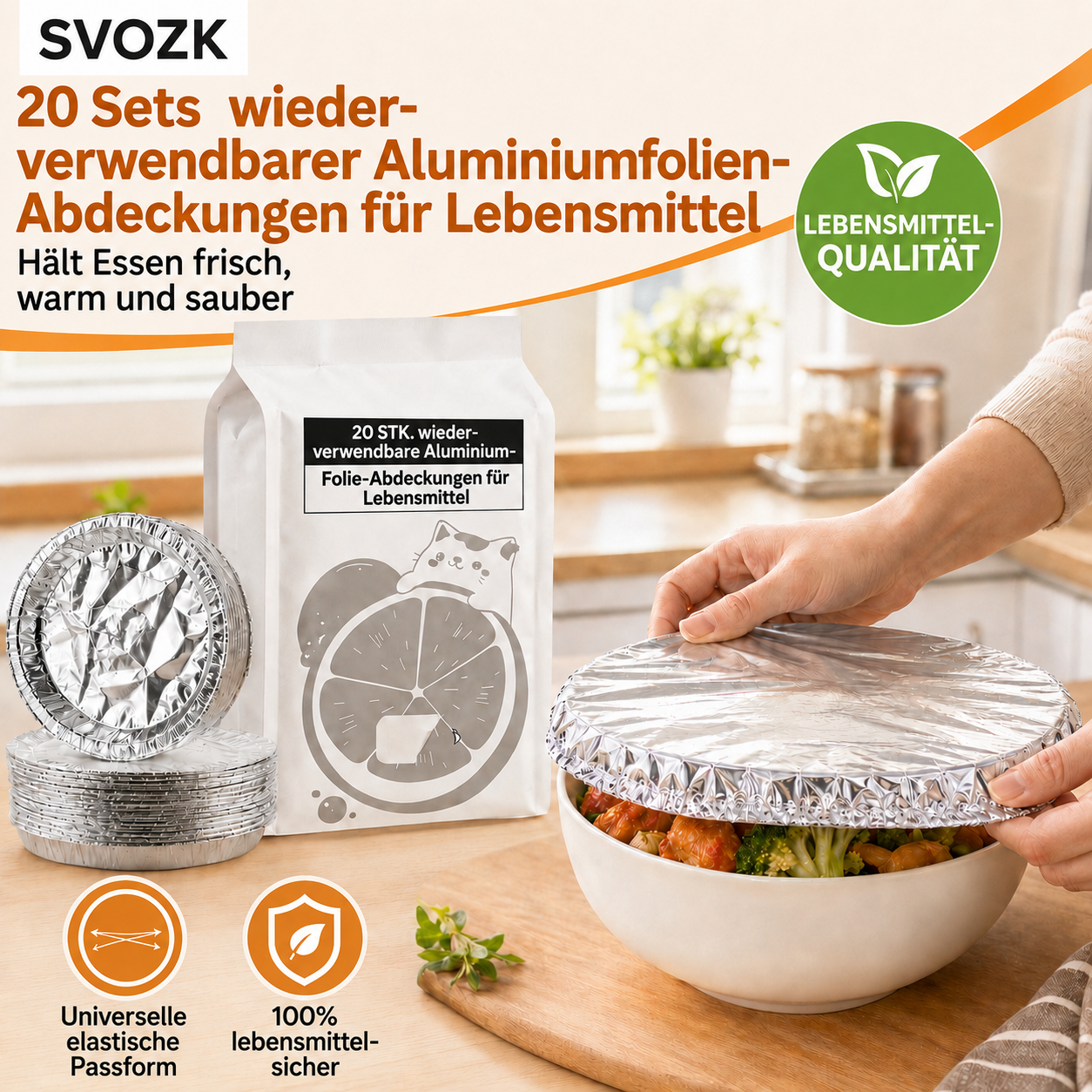 SVOZK® 🍔Jetzt 70 % sparen – wiederverwendbare Abdeckungen für frische Reste & einen ordentlichen Kühlschrank ❄️