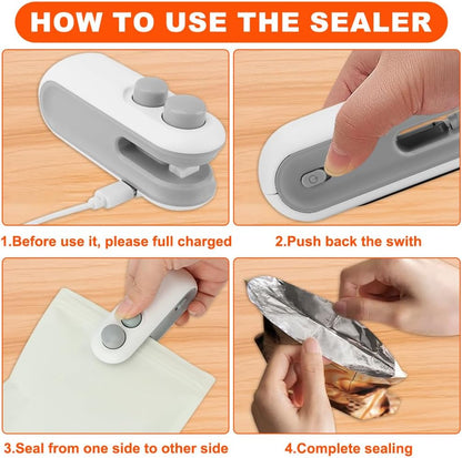 Today's Final Offer — Last Day! | Billhol ® 🏆 Mini Vacuum Sealer: Ideal for food storage—keeps snacks, meat, and fruit fresh for longer, preventing waste and spoilage. 💦