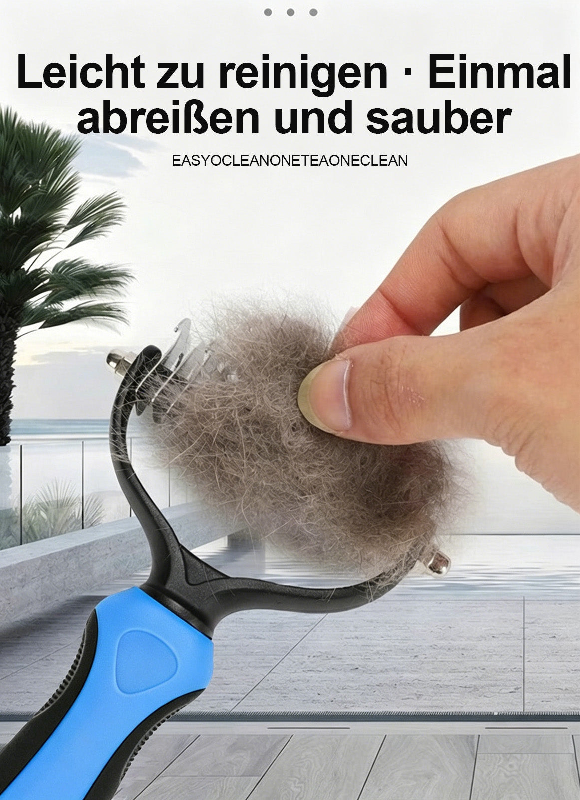 Zeitlich begrenztes Angebot | 🐶🐱 Billhol® Doppelseitiger Haustier-Pflegekamm – Sanfter Entfilzungs- & Fellwechselkamm für Hunde und Katzen