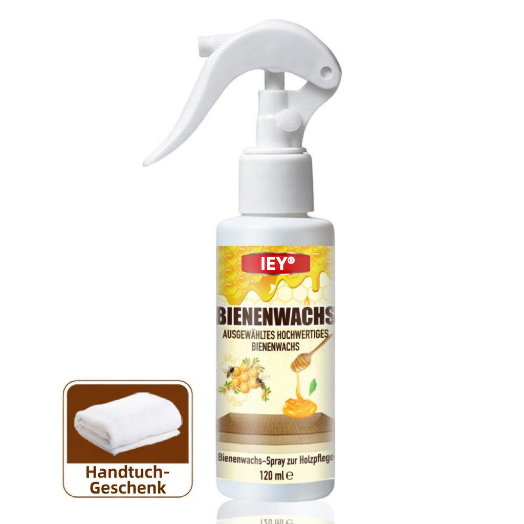 REBYIPO® 49 % RABATT – Aktionswoche 🎉🎉 Bienenwachs-Holzpflegespray 120 ml | Natürlicher Glanz & Schutz für Möbel, Böden und Schränke – nicht fettend, staubabweisendes Finish