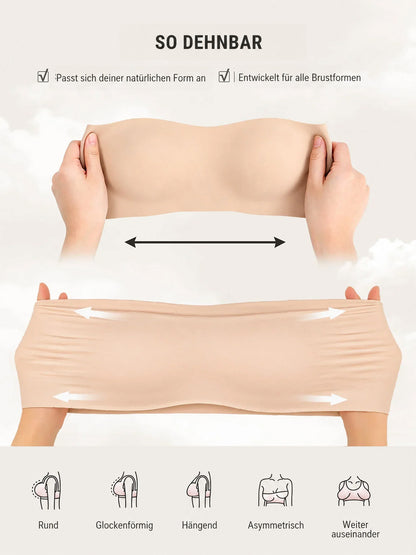 🏆 LUCKYSONG® Butterweicher trägerloser Bandeau-BH