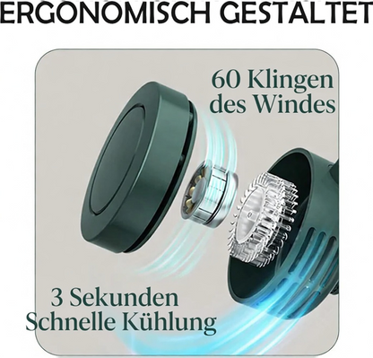 ✨✨Tragbarer, leiser, ansteckbarer Mini-Ventilator ohne Flügel🔥
