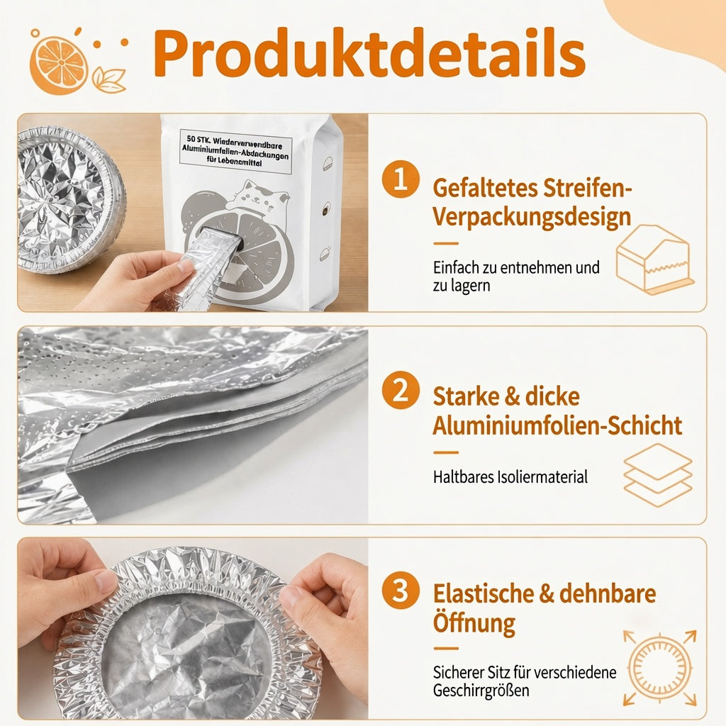 SVOZK® 🍽️ Wiederverwendbare elastische Abdeckungen für Schüsseln, Teller & Platten – halten Reste frisch und sorgen für Ordnung im Kühlschrank ❄️