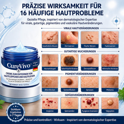 🛡️🛡️CureVivo® 💥💥7-Tage Hautanhängsel- & Flecken-Entfernungscreme (schmerzfreie Formel – ohne Narben)