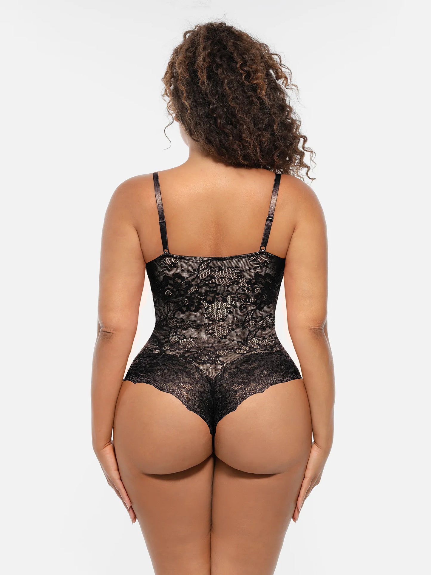🏆LUCKYSONG® Lace Tummy Control Double-Layer Bodysuit🪻