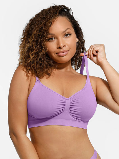 🏆LUCKYSONG® Everyday Wireless Bra Unlined Soft Bra