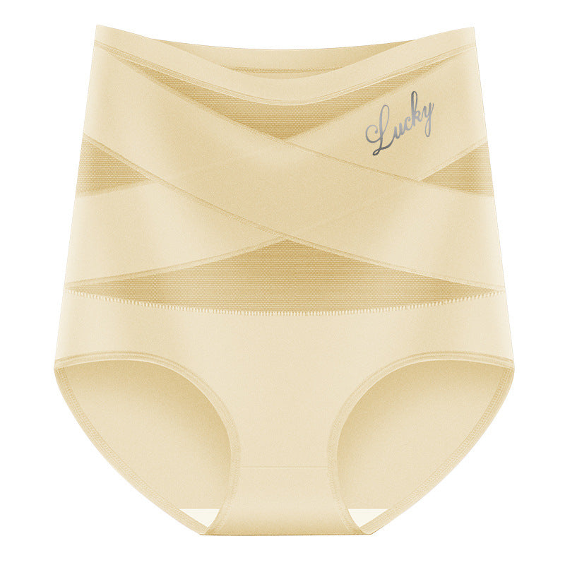 🌸  LUCKYSONG® Last Day-Buy 1 Get 3 Packs✨Plus-Size High-Waist Cross Tummy Control Panties
