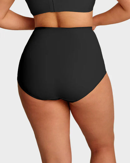 🌸  LUCKYSONG® Last Day-Buy 1 Get 3 Packs✨Plus-Size High-Waist Cross Tummy Control Panties