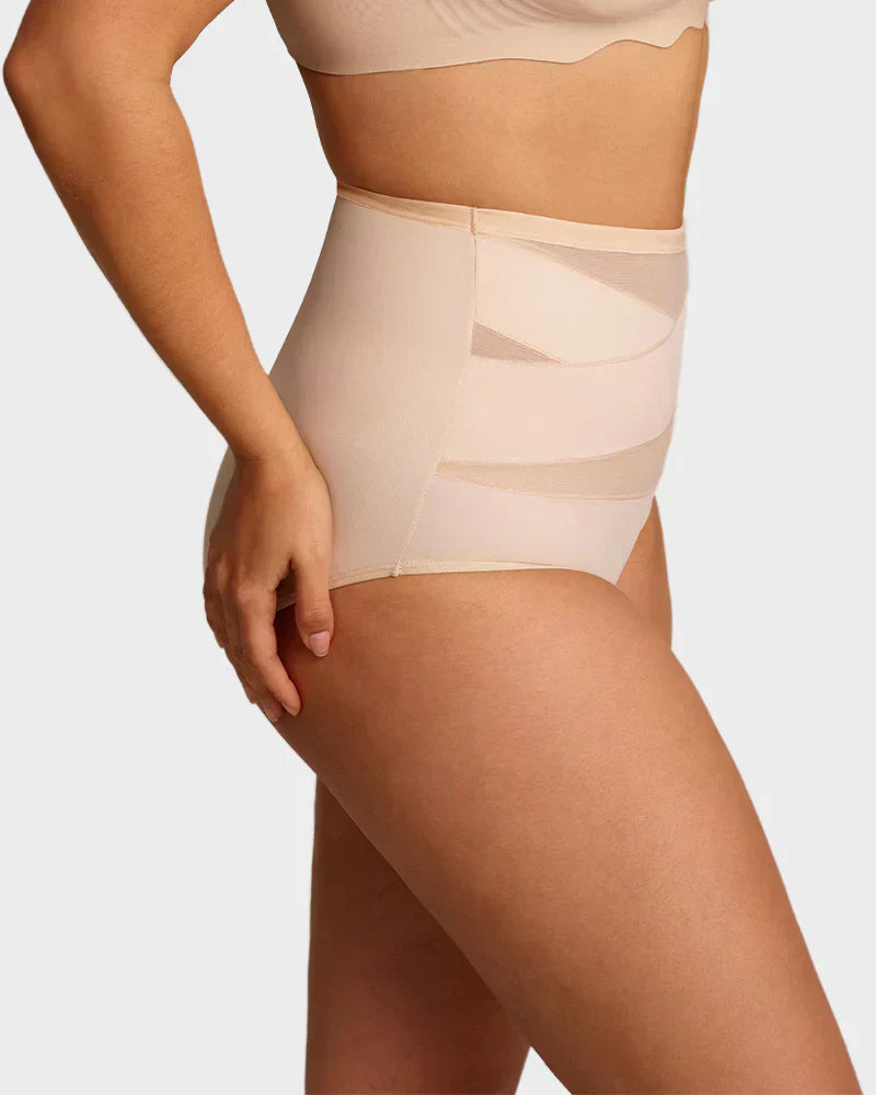 🌸  LUCKYSONG® Last Day-Buy 1 Get 3 Packs✨Plus-Size High-Waist Cross Tummy Control Panties