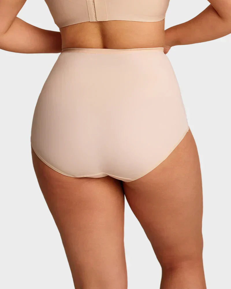 🌸  LUCKYSONG® Last Day-Buy 1 Get 3 Packs✨Plus-Size High-Waist Cross Tummy Control Panties