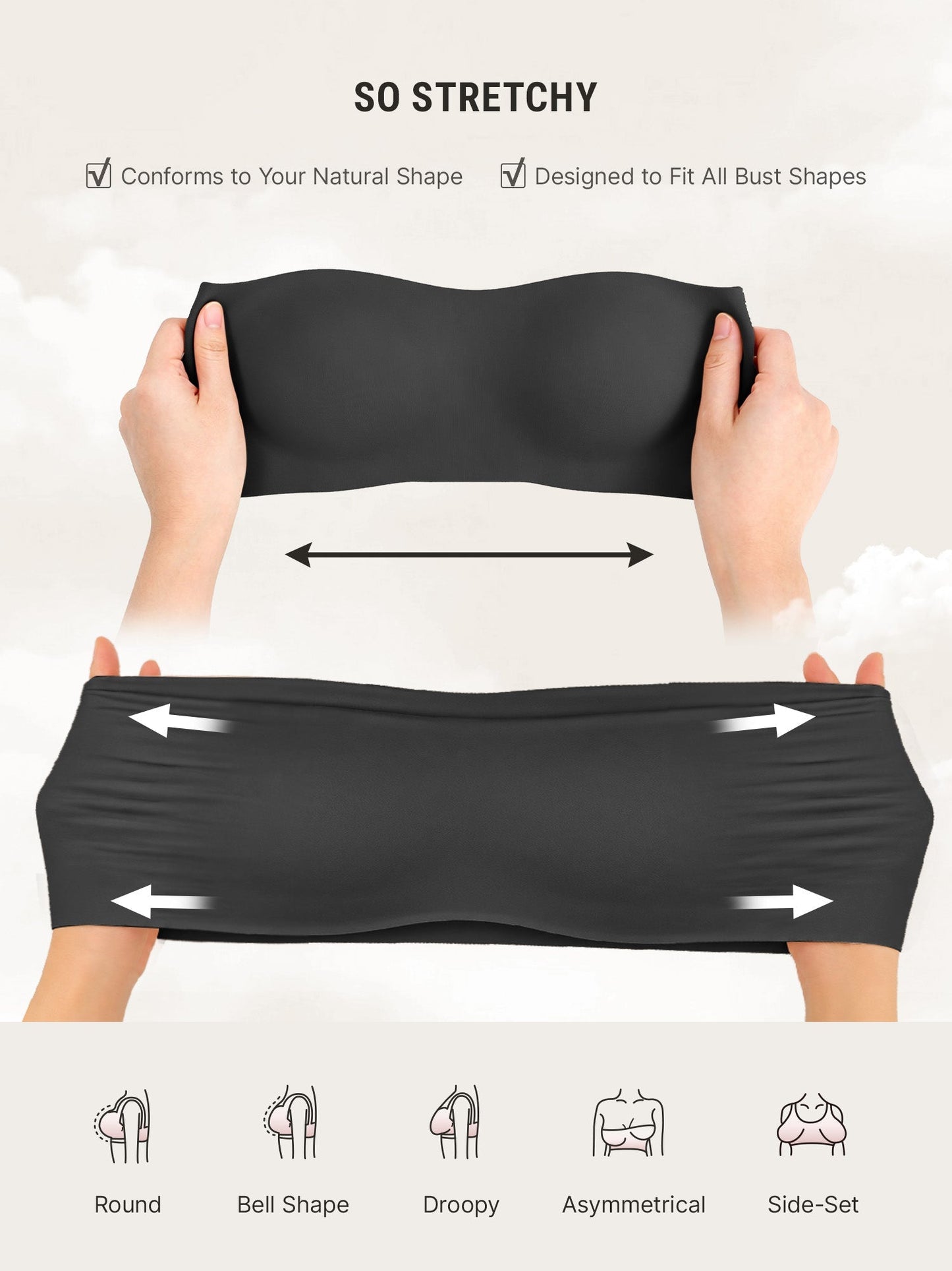 🏆LUCKYSONG® Butter-Soft Strapless Bandeau Bra🪻