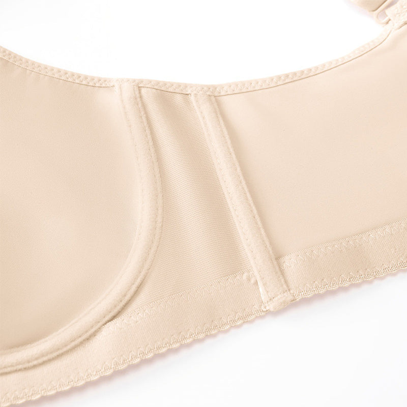 🏆LUCKYSONG® Last Day Special Price💐Women's Elegant Sheer Full Coverage Plus Size Bra - Black