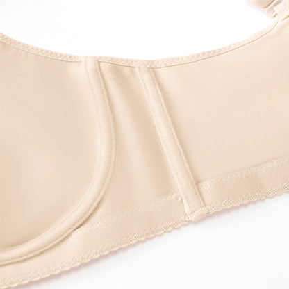 🏆LUCKYSONG® Last Day Special Price💐Women's Elegant Sheer Full Coverage Plus Size Bra - Black